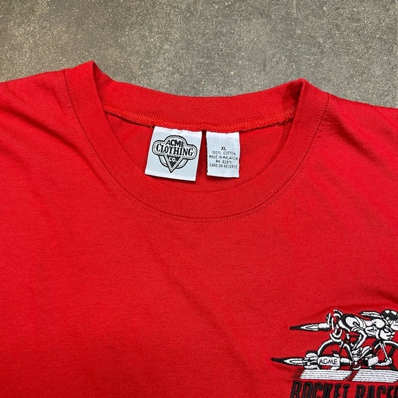 Vintage 90s Acme Rocket Racer Wile E Coyote T Shirt - Picture 4 of 8